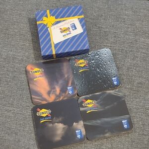 Vintage Sunoco Promotional Coaster Set
